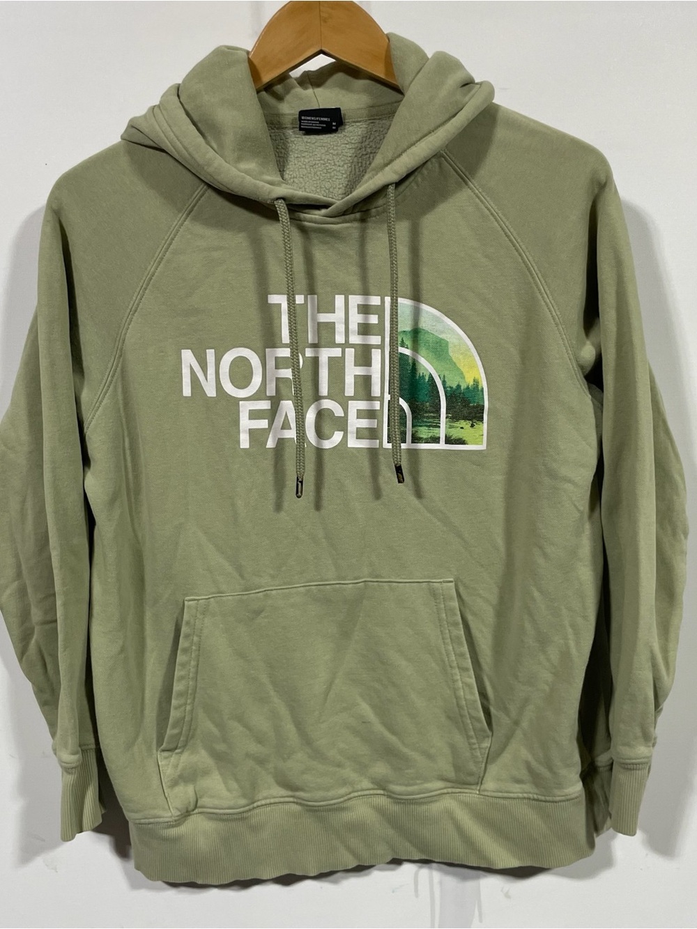 The North Face Sage Green Logo Pullover Hoodie